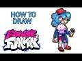 How To Draw Big Sister From Friday Night Funkin Step by Step