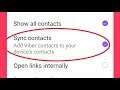 How To Sync Contacts in Viber