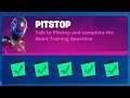 [in one game] Pitstop Quest  *Location + All Storyline quests*