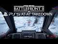 Star Wars battlefront 2 Tow Cable Takedown PlayStation 5 gameplay | AT-AT eats dirt!