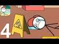Stickman Draw Story | Walkthrough Part 4 - (Android iOS Gameplay)