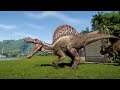 Tyrannosaurus Rex vs Spinosaurus: THE REVENGE! - Dino Fights! (4K UHD)