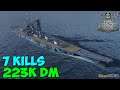 World of WarShips | Musashi | 7 KILLS | 223K Damage - Replay Gameplay 4K 60 fps