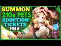 210x Pet Summons (Any Special Form Pets?) Epic Seven Adoption Ticket Epic 7 Lobby Battle Type E7 #1