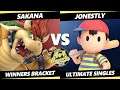 4o4 Smash Night 30 - Sakana (Bowser) Vs. Jonestly (Ness) SSBU Ultimate Tournament