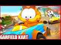 A Garfield Racing Game ! Let's Play Garfield Kart Furious Racing