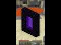 Comment faire un portail du nether comme un Pro ! #Shorts