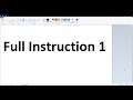 Full Instruction 1