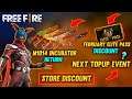 M1014 Incubator Return 😲 || February Elite Pass Discount || Next Topup Event || Garena Free Fire