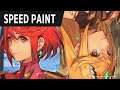 speed paint - Pyra Mythra ホムラ ヒカリ Xenoblade Chronicles