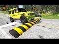 Cars vs Massive Speed Bumps and Massive Potholes #14 - BeamNG.drive | BeamNG-Cars TV