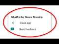How To Fix WhatSmiley Apps Keeps Stopping Error Android & Ios - Fix WhatSmiley App Not Open