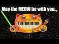 Star Wars The Force Theme on Cat Piano