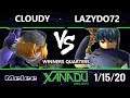 S@X 337 SSBM - Cloudy (Sheik) Vs. LazyDo72 (Marth) Smash Melee Winners Quarters