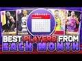 USING THE BEST PLAYER BORN IN EACH MONTH! NBA 2k19 MYTEAM SQUAD BUILDER