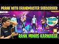 Prank With Random Grandmaster Subscriber | Clash Squad 4 vs 4 Gameplay - Garena Free Fire