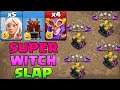 Super Witch Slap With Healer & Log Launcher - 4 Super Witch + 5 Healer Th14 Attack Strategy 2021