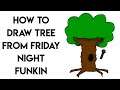 HOW TO DRAW TREE FROM FRIDAY NIGHT FUNKIN STEP BY STEP