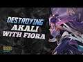 Why Conqueror Is Better Than Grasp Rank 1 Challenger Gameplay Fiora VS Akali