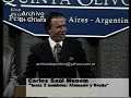 Carlos Menem habla de estabilidad economica convertibilidad y confianza en el mundo 1996 DiFilm
