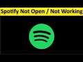 How To Fix Spotify App Not Open / Not Working Problem Android & Ios