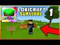 LokiCraft Survival Day 1 - Gameplay in Telugu