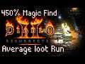 Diablo 2: Resurrected - 450% Magic Find - Average Loot Run