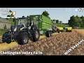 New Baler & Bale Stacker, Barley Harvesting│Chellington Valley With Season│FS 19│Timelapse#7