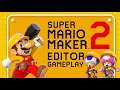 Super Mario Maker 2 - Speed Making a level!