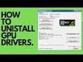 How to: UNINSTALL Graphics Driver Files (NVIDIA)
