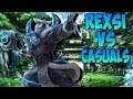 REXSI TAKES ON CASUALS! COOLDOWN RUNNETH OVER! INSANE! - SMITE