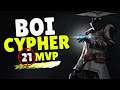 100T B0I PLAYS RANKED CYPHER ON BIND | 21 ELIMS MVP - VALORANT