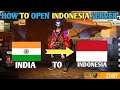 How to open Indonesia server .// How to change server in free fire .//Free Fire//FF GROUND../!"