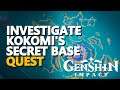Investigate Kokomi's secret base Genshin Impact