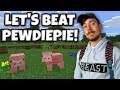 MrBeast Plays Minecraft on Hardcore LIVE and Reacts to PewDiePie, Ninja Leaving Twitch, Etc