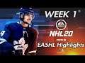 NHL 20 EASHL Highlights | Week 1 Highlights