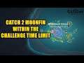 Catch 2 Moonfin within the challenge time limit Genshin Impact