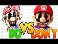 DOs & DON'Ts Drawing MARIO.EXE In 1 Minute CHALLENGE!