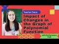 Impact of Changes in the Graph of Polynomial Function with Performance Task