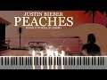 Justin Bieber ft. Daniel Caesar, Giveon - Peaches (Piano Tutorial + Sheets)