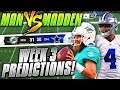 Predicting Every NFL Week 3 Winner... CAN THE DOLPHINS AND JETS SHOCK US? | Man vs Madden 2019