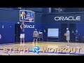 📺 Stephen Curry workout after Warriors training camp practice at Chase Center, day before Portland