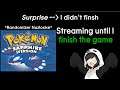 Streaming until I finish the game (I didn't) | Pokemon Sapphire Randomizer Nuzlocke (#33)