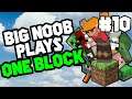 Big Noob plays Minecraft ONEBLOCK! Part 10 - Tired Of The Ocean Biome!