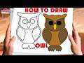 How To Draw An Owl Easy Step By Step For Beginner