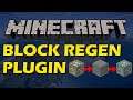 Regenerate blocks in areas in Minecraft with Block Regen Plugin