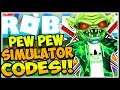 🏹*5* NEW CODES PEW PEW SIMULATOR🏹Pew Pew Simulator Roblox🏹