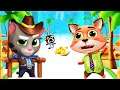 Cowboy Tom Vs Happy Fox – Talking Tom Gold Run Vs Cat Runner