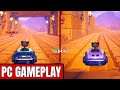 Garfield Kart Furious Racing 2 Players "Pizza Cup" 50cc Gameplay PC
