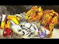Filhote Golden Rex Bionico: Os Indominus Zumbi Caçaram Meus Pais! Dinossauros Ark Survival Evolved